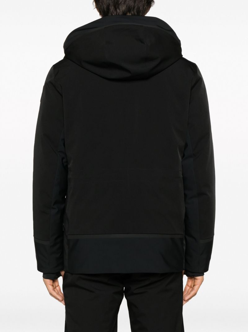 Black Lyor Hooded Ski Coat