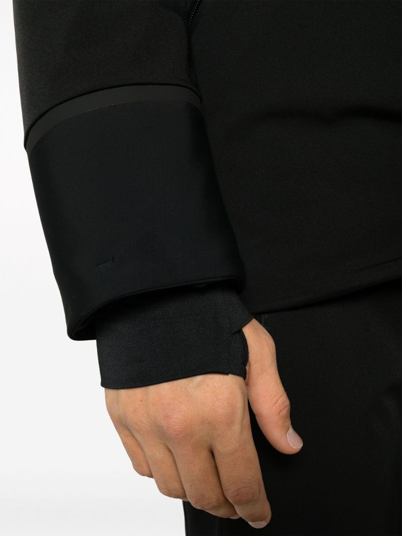 Black Lyor Hooded Ski Coat