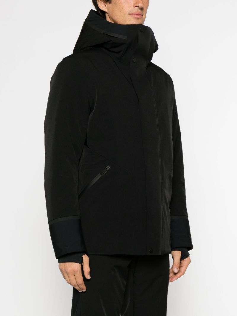 Black Lyor Hooded Ski Coat
