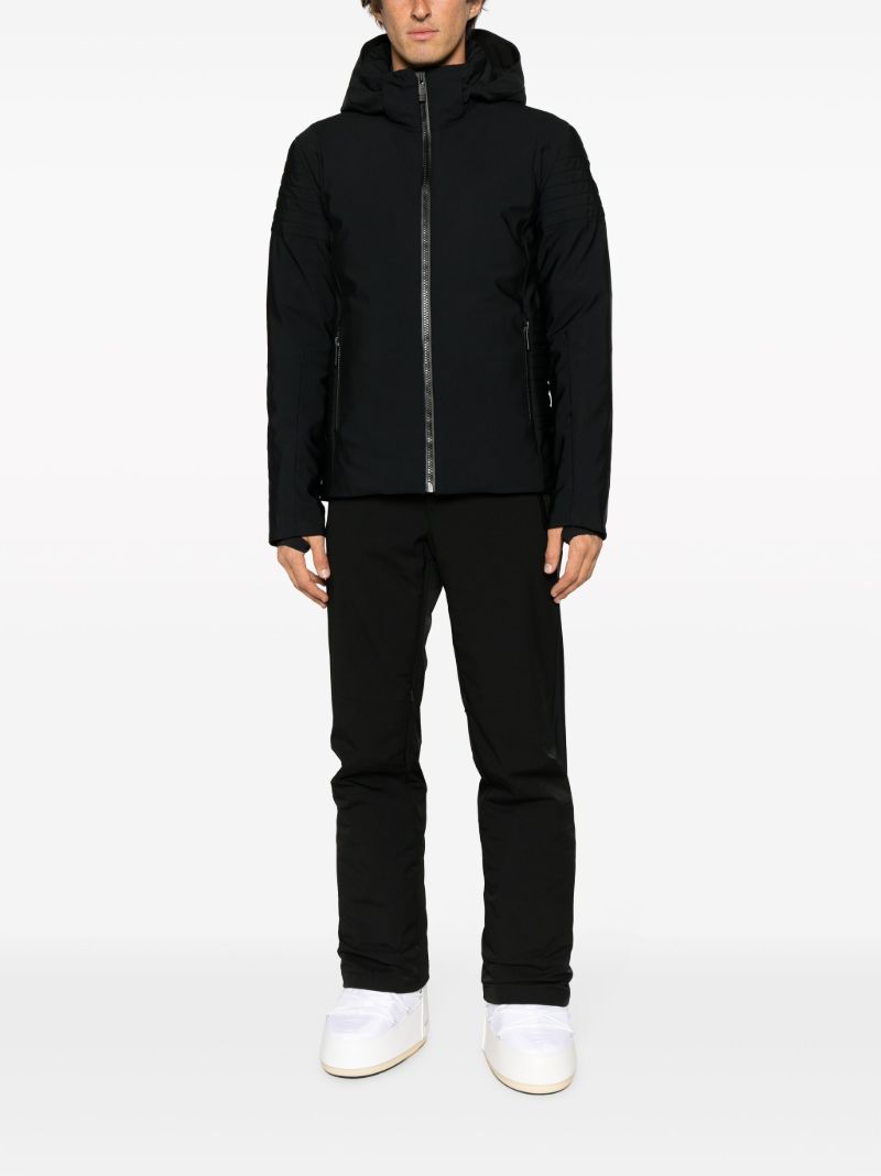 Black Lyor Hooded Ski Coat