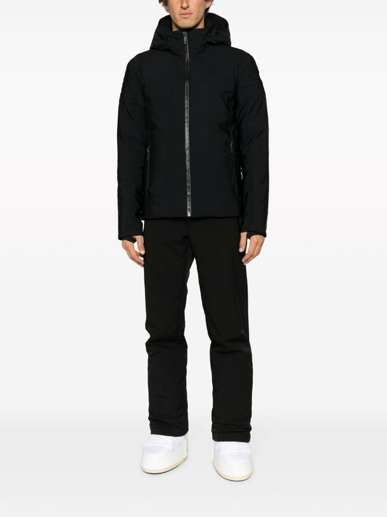 Black Lyor Hooded Ski Coat