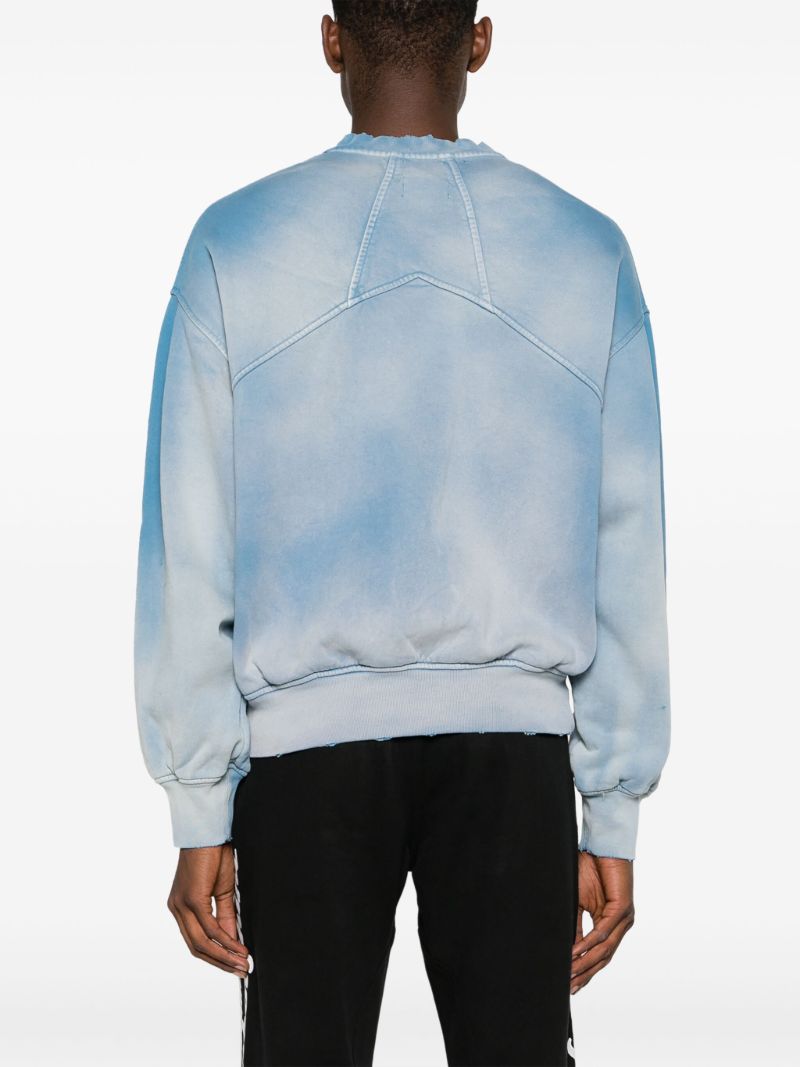 X Automobili Lamborghini Blue Logo-print Cotton Sweatshirt