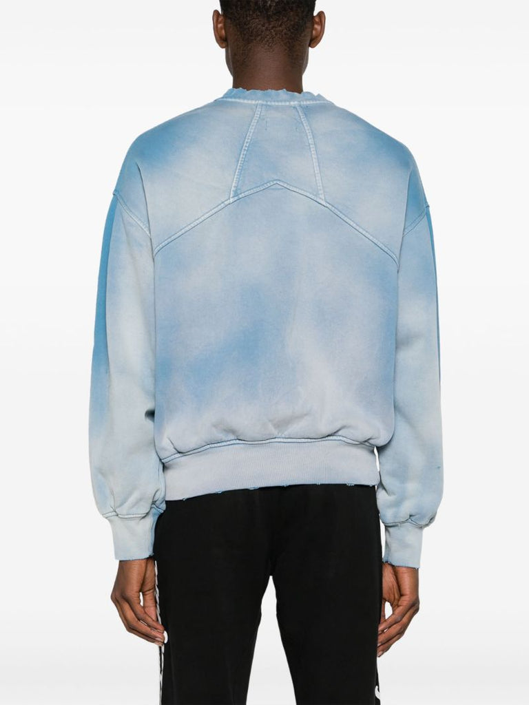 X Automobili Lamborghini Blue Logo-print Cotton Sweatshirt