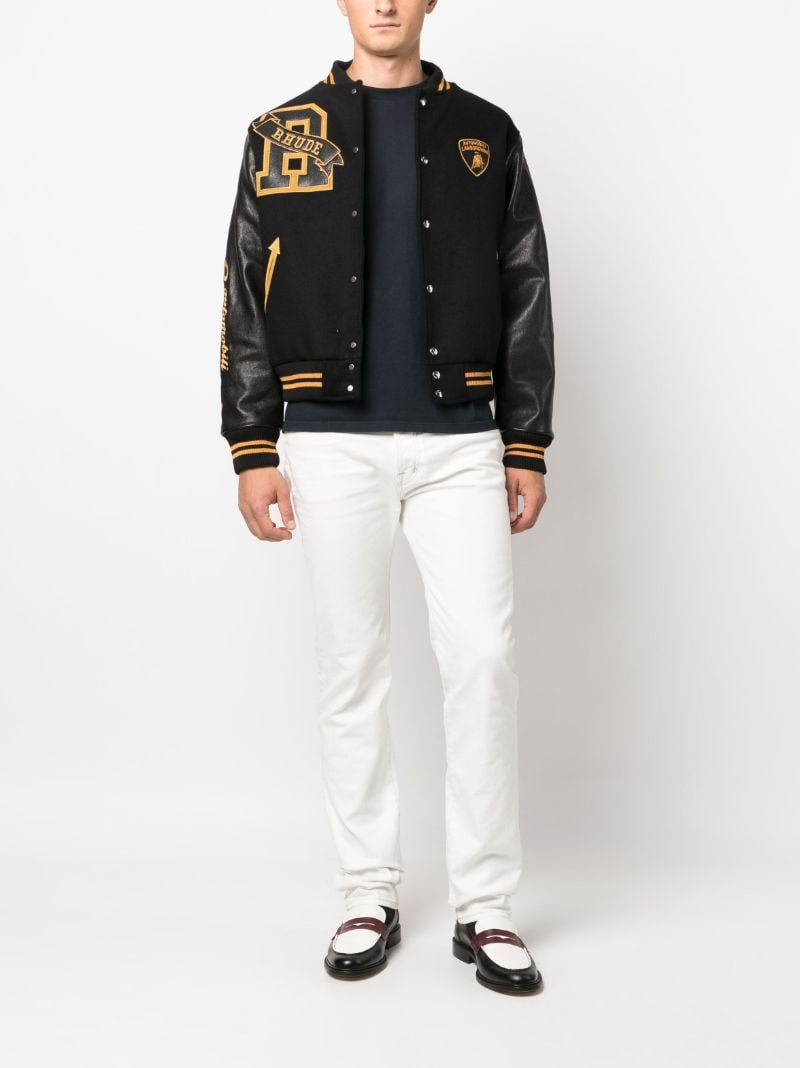 X Lamborghini Black Varsity Jacket