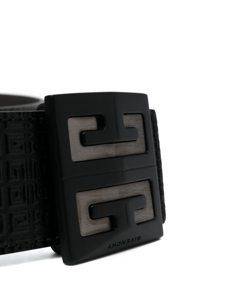 Black 4g Reversible Leather Belt