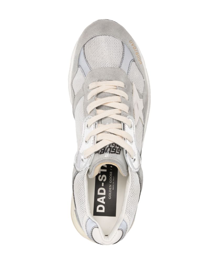 Grey Running Dad Mesh Panelled Sneakers
