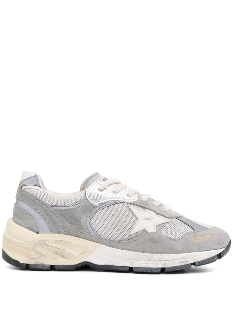 Grey Running Dad Mesh Panelled Sneakers