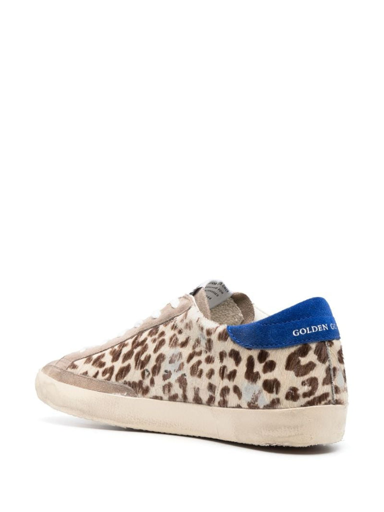 Neutral Superstar Leopard-print Sneakers