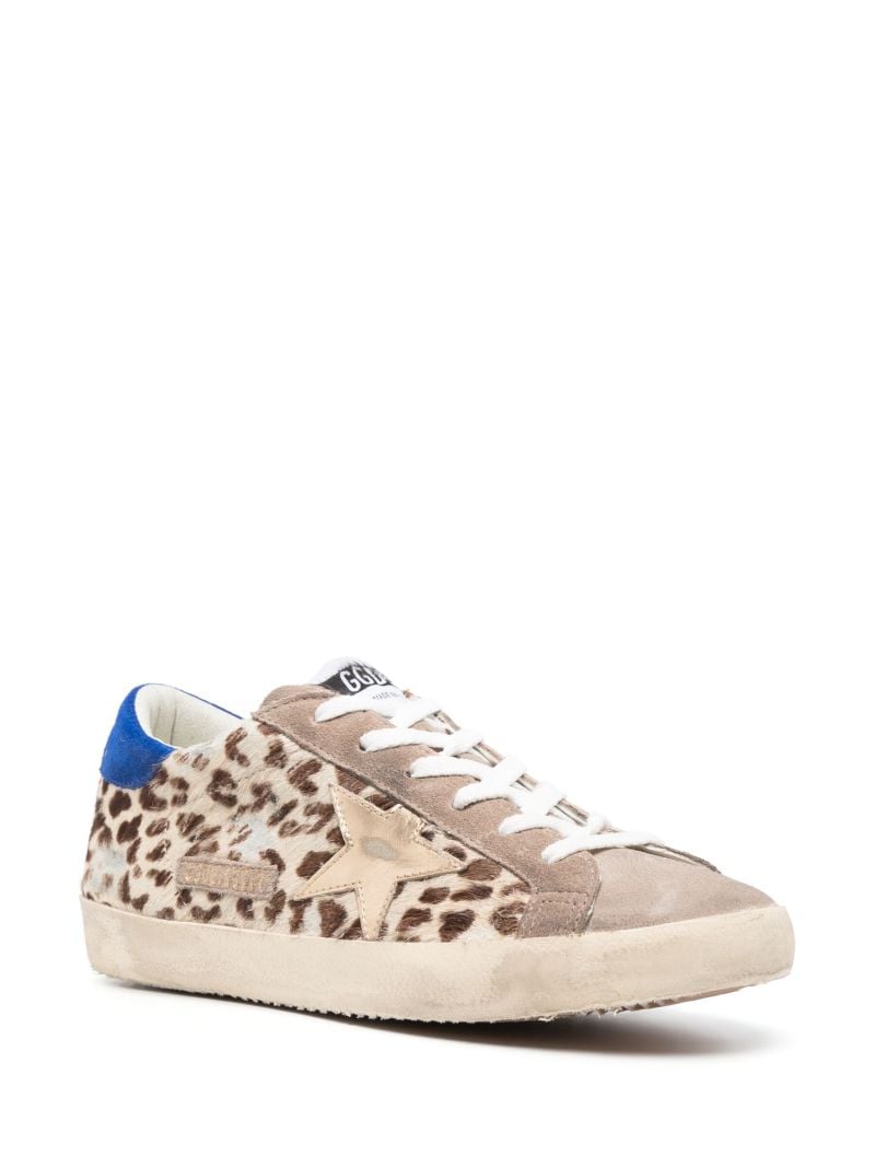 Neutral Superstar Leopard-print Sneakers
