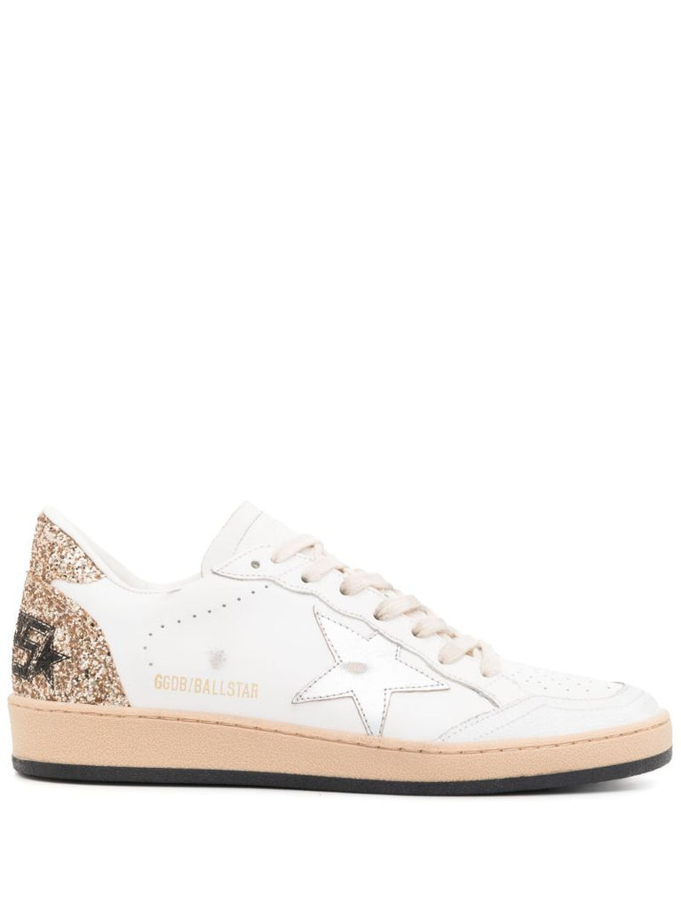 White Ball Star Leather Sneakers
