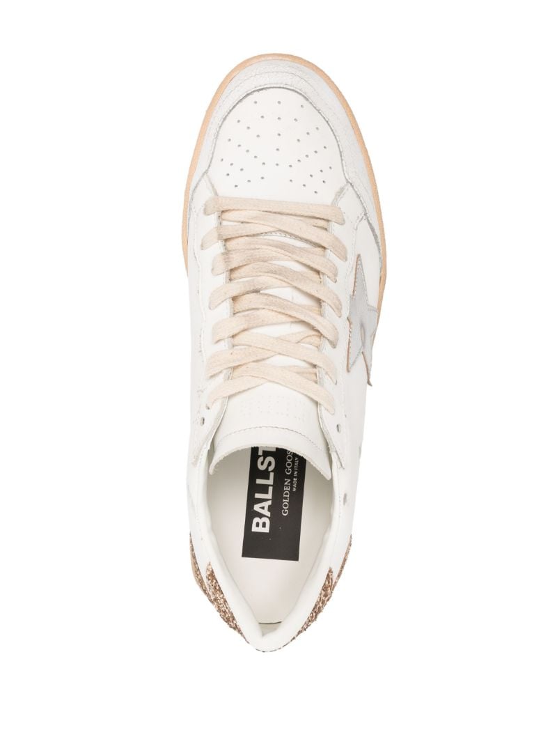 White Ball Star Leather Sneakers