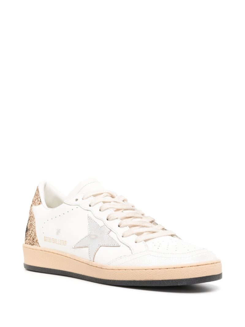 White Ball Star Leather Sneakers