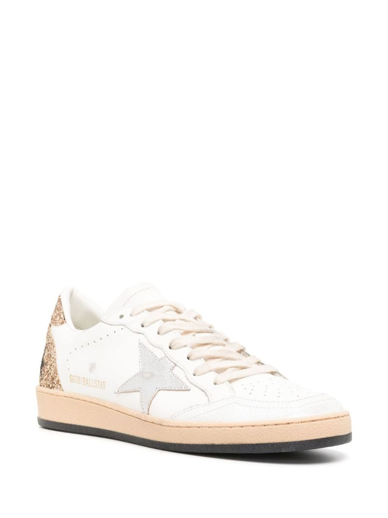 White Ball Star Leather Sneakers