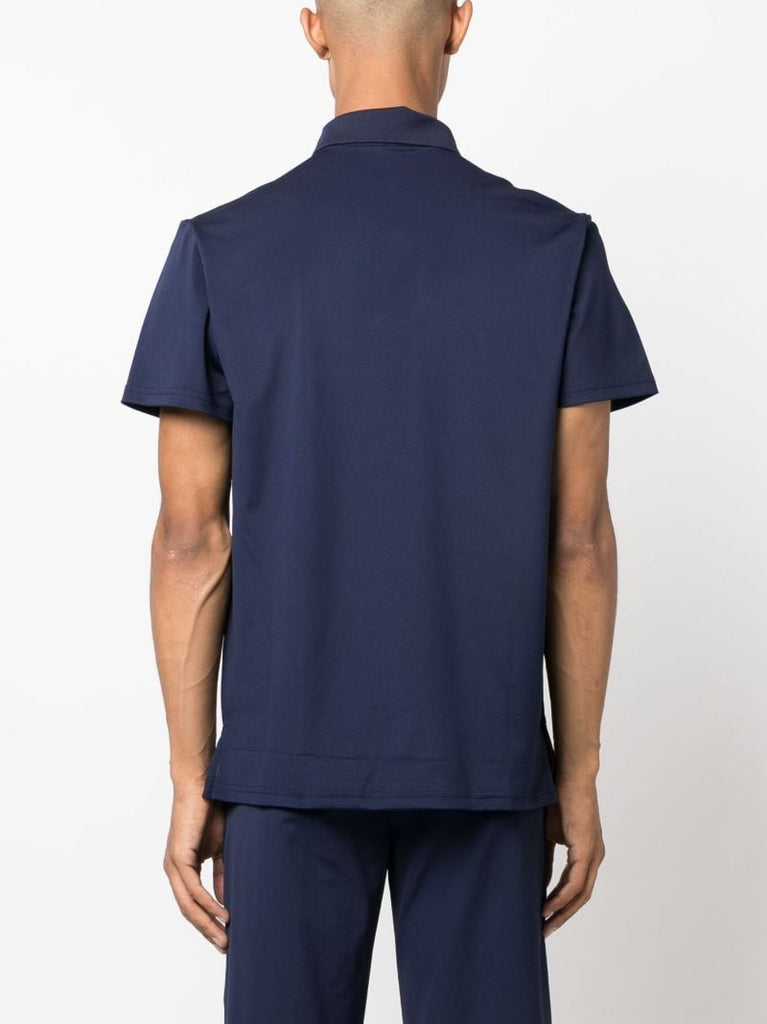 Blue Golf Bear Polo Shirt