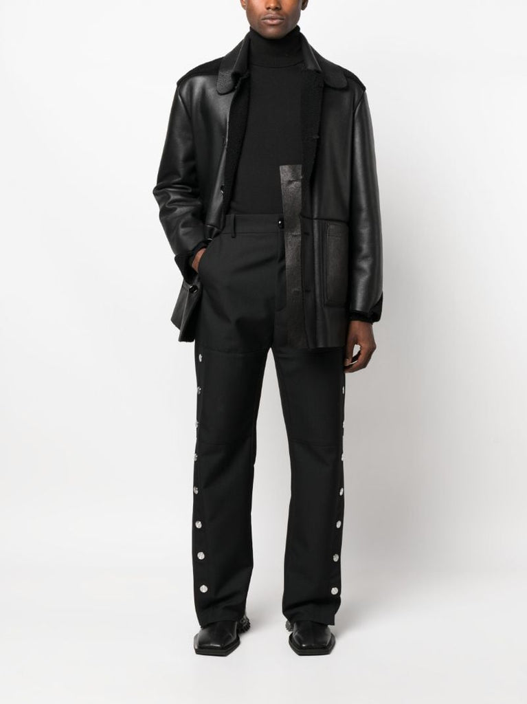 Black Carisbrooke Wide-leg Trousers
