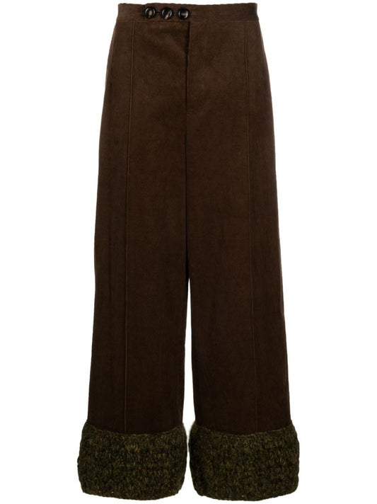 Brown Umfraville Corduroy Wide-leg Trousers