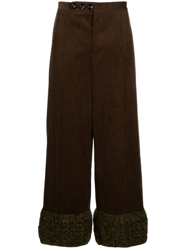 Brown Umfraville Corduroy Wide-leg Trousers
