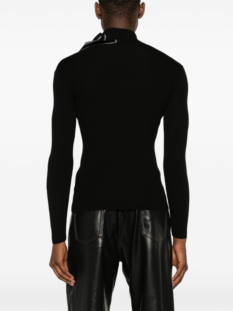 Black Merino-wool Sweater