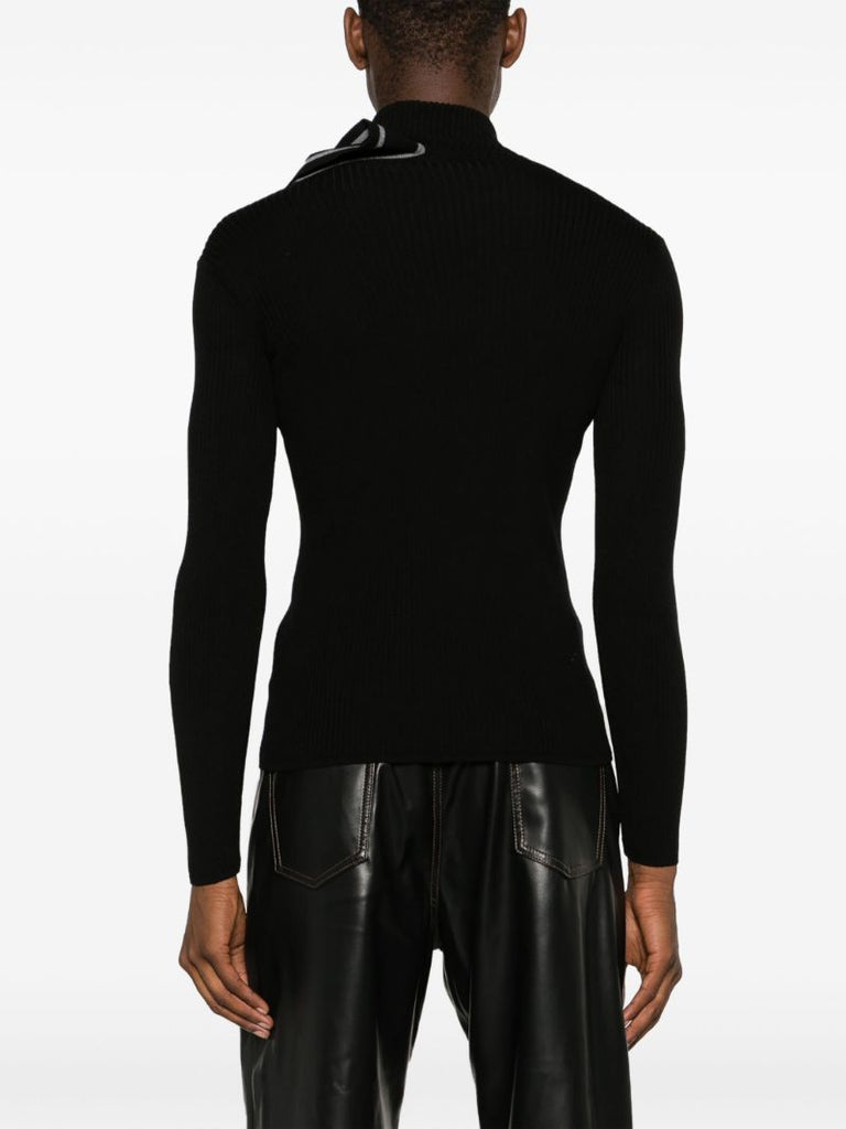 Black Merino-wool Sweater