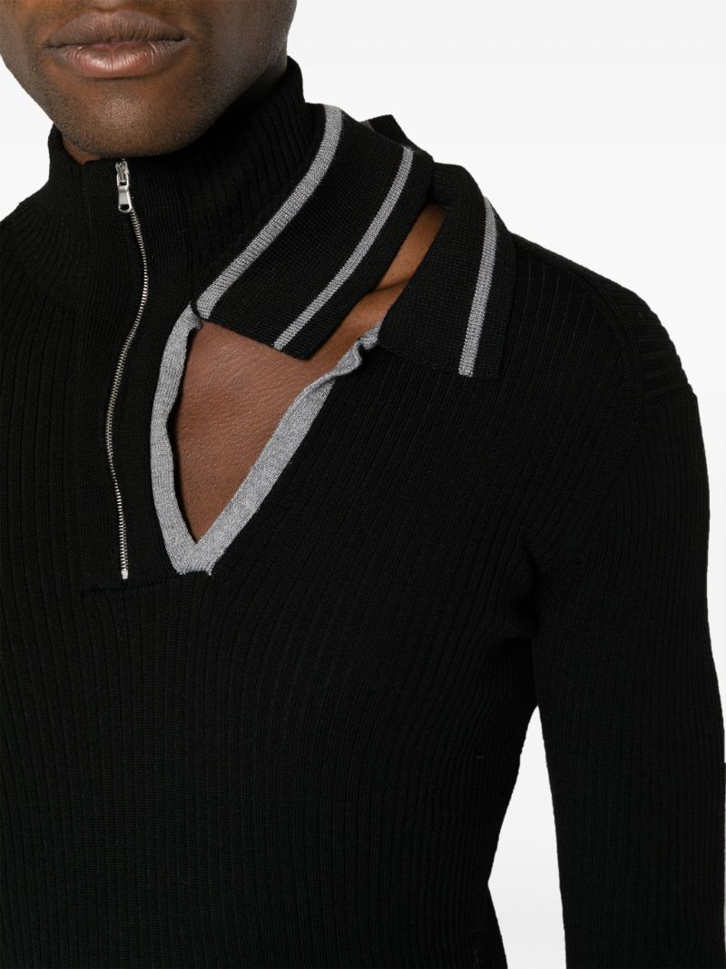 Black Merino-wool Sweater