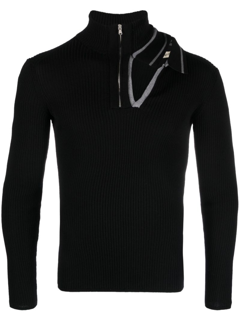 Black Merino-wool Sweater