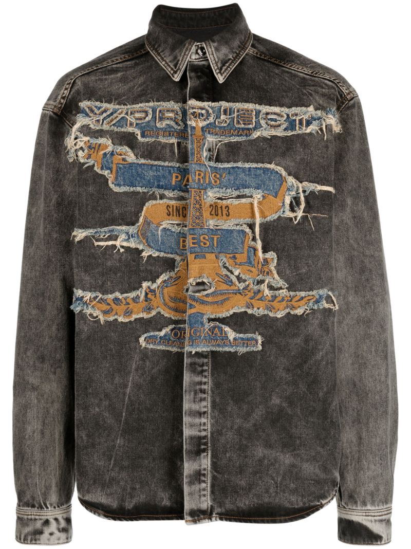 Black Paris' Best Patch Shirt