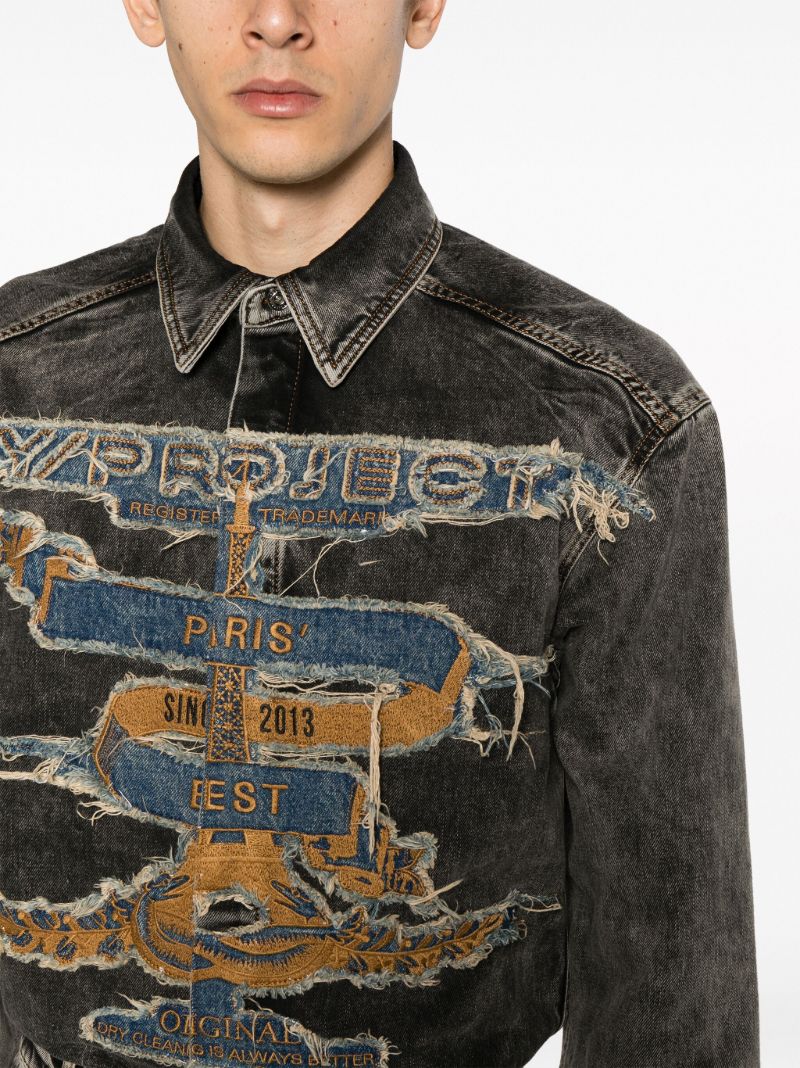 Black Paris' Best Patch Shirt