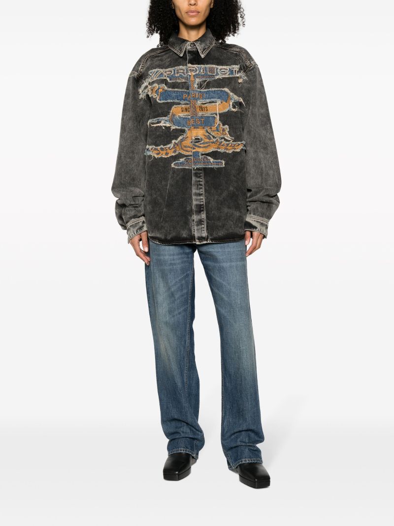 Black Paris' Best Patch Shirt