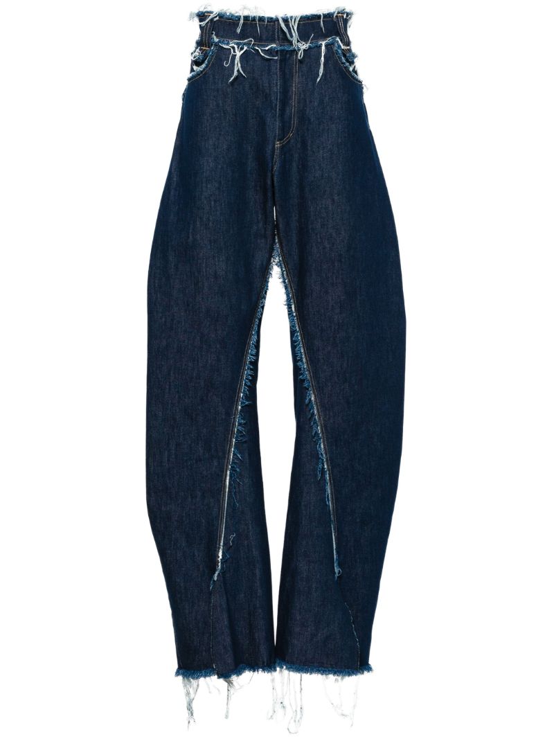 Blue Ess Wide-leg Jeans