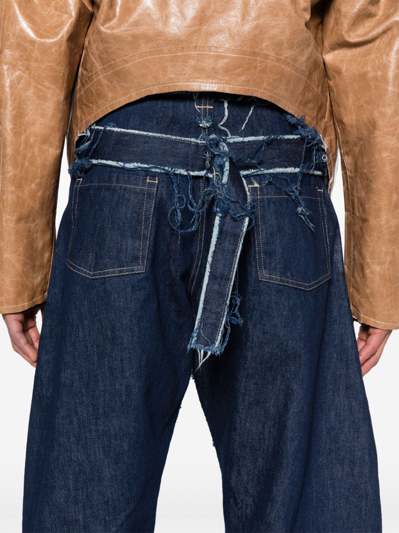 Blue Ess Wide-leg Jeans