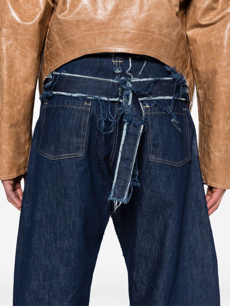 Blue Ess Wide-leg Jeans