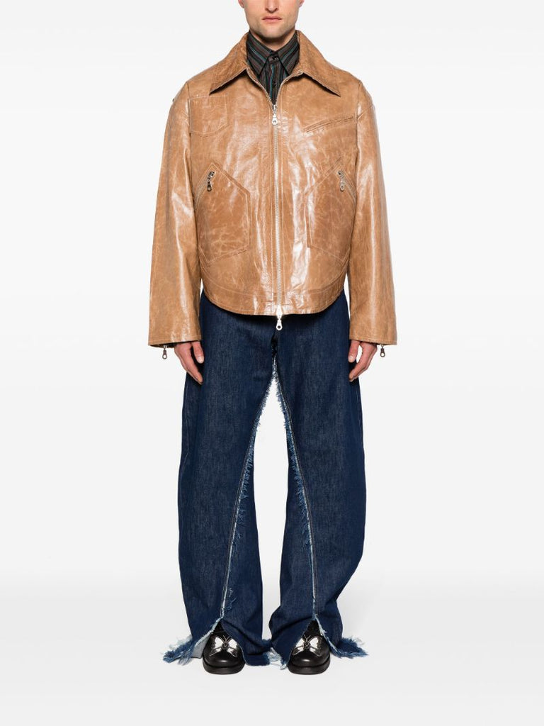 Brown Rider Leather Jacket