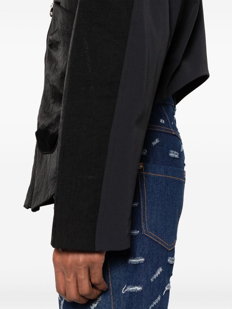 Black Larent Twill Bomber Jacket