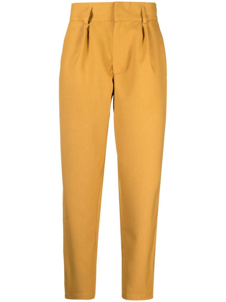 Yellow Straight-leg Trousers