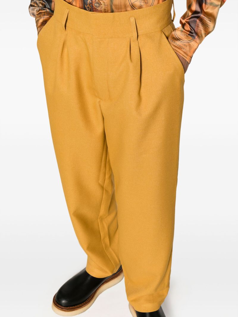 Yellow Straight-leg Trousers