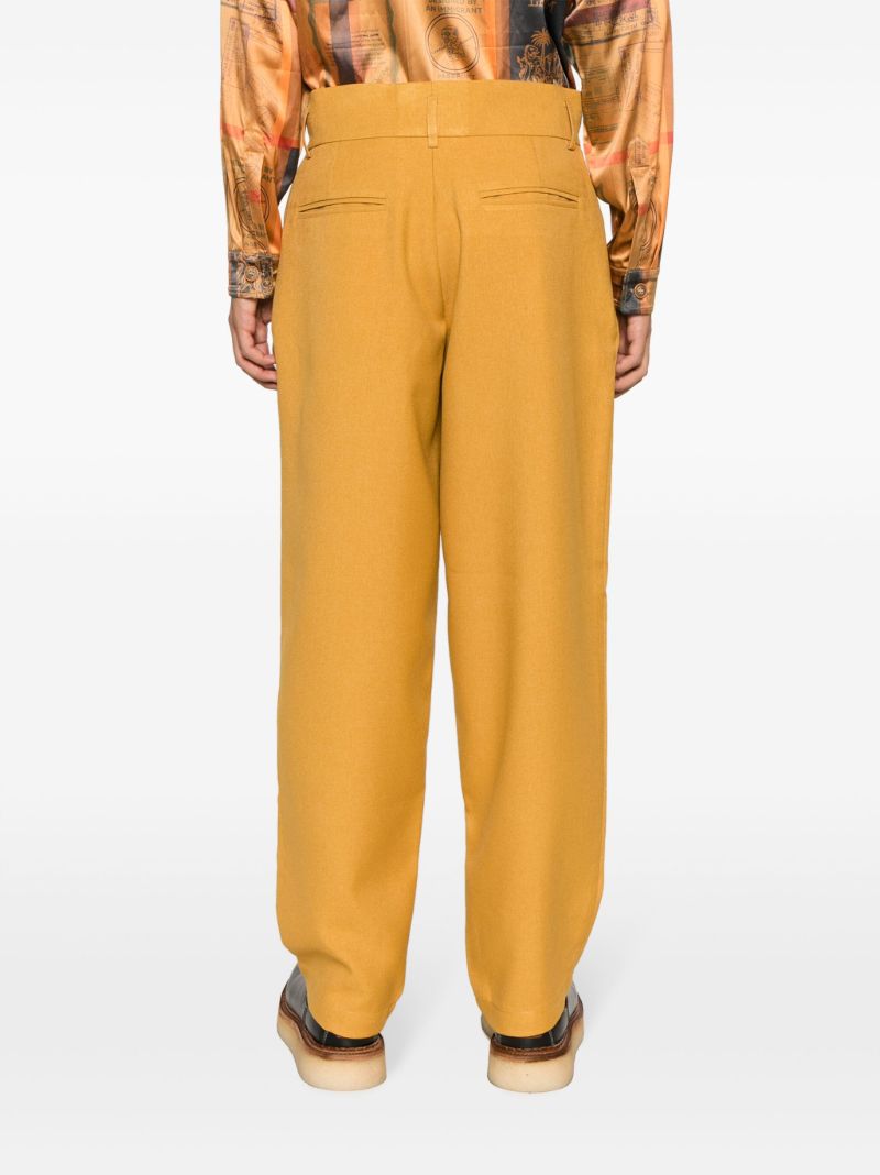 Yellow Straight-leg Trousers