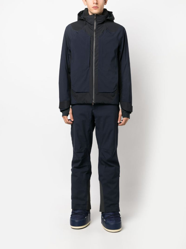 Blue Trace Hooded Ski Jacket