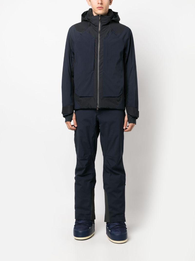 Blue Trace Hooded Ski Jacket