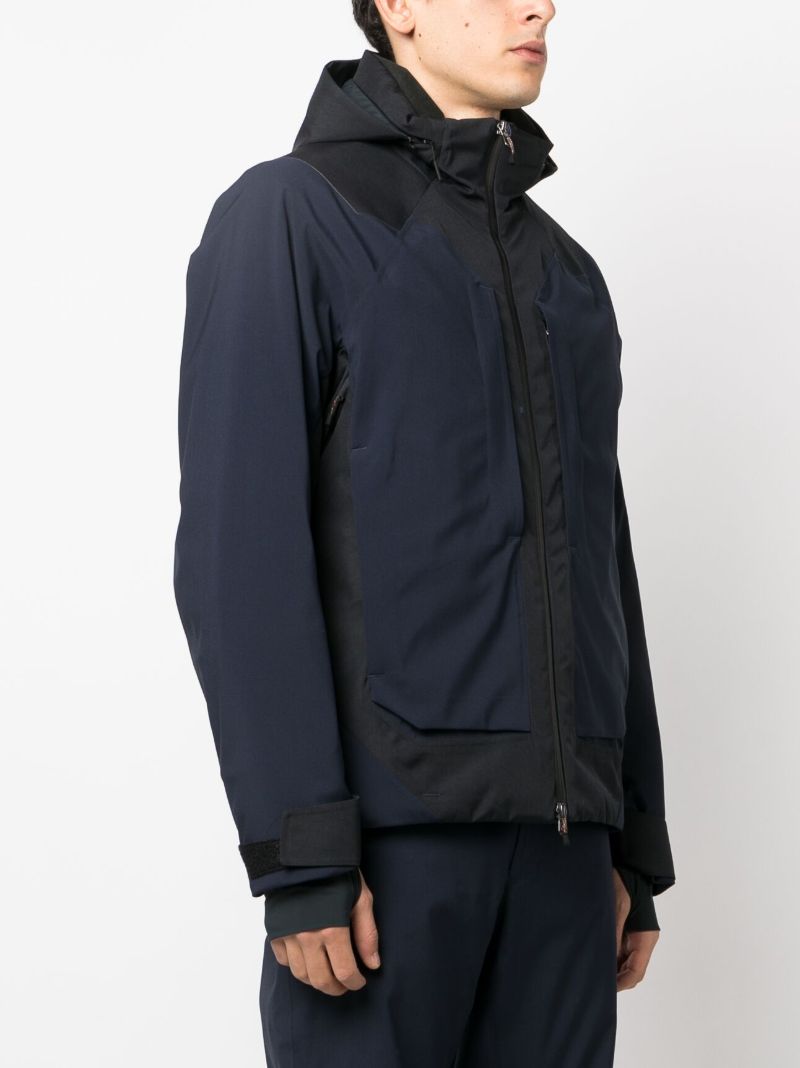 Blue Trace Hooded Ski Jacket