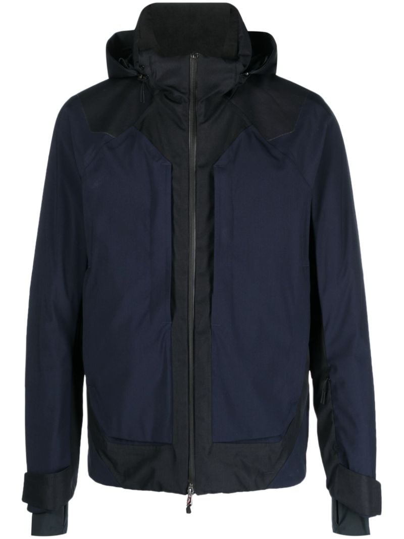 Blue Trace Hooded Ski Jacket