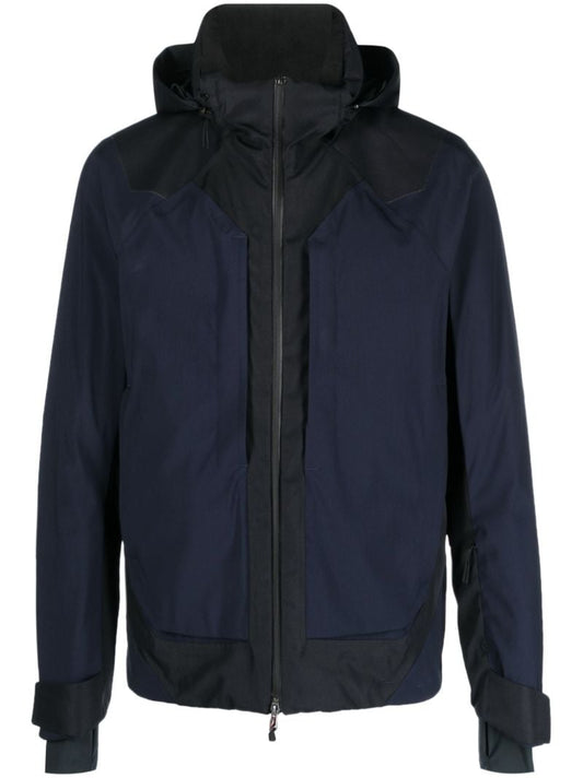 Blue Trace Hooded Ski Jacket
