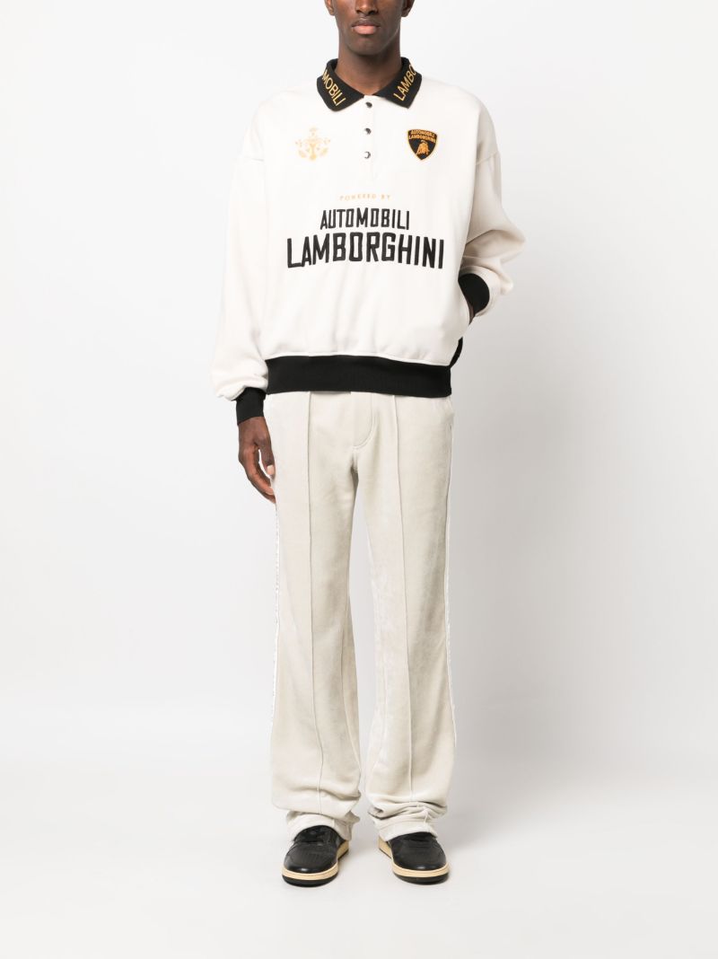 X Lamborghini White Rugby Polo Shirt