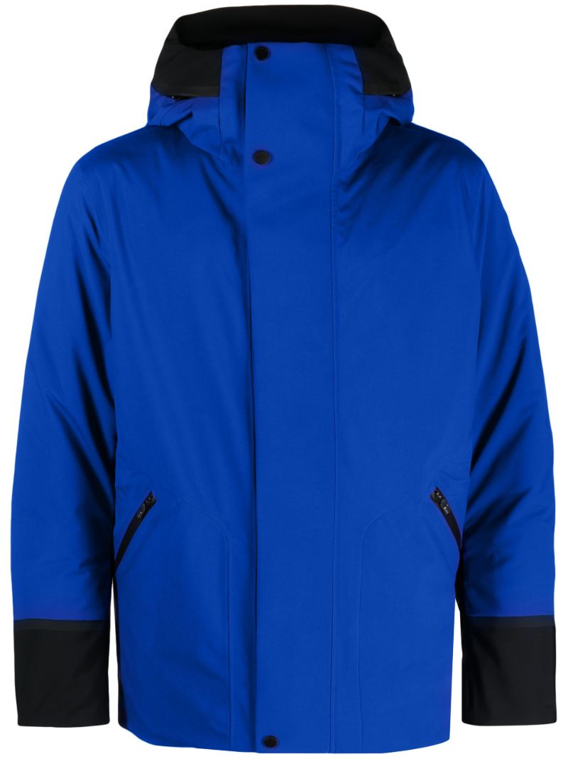 Blue Lyor Hooded Ski Coat