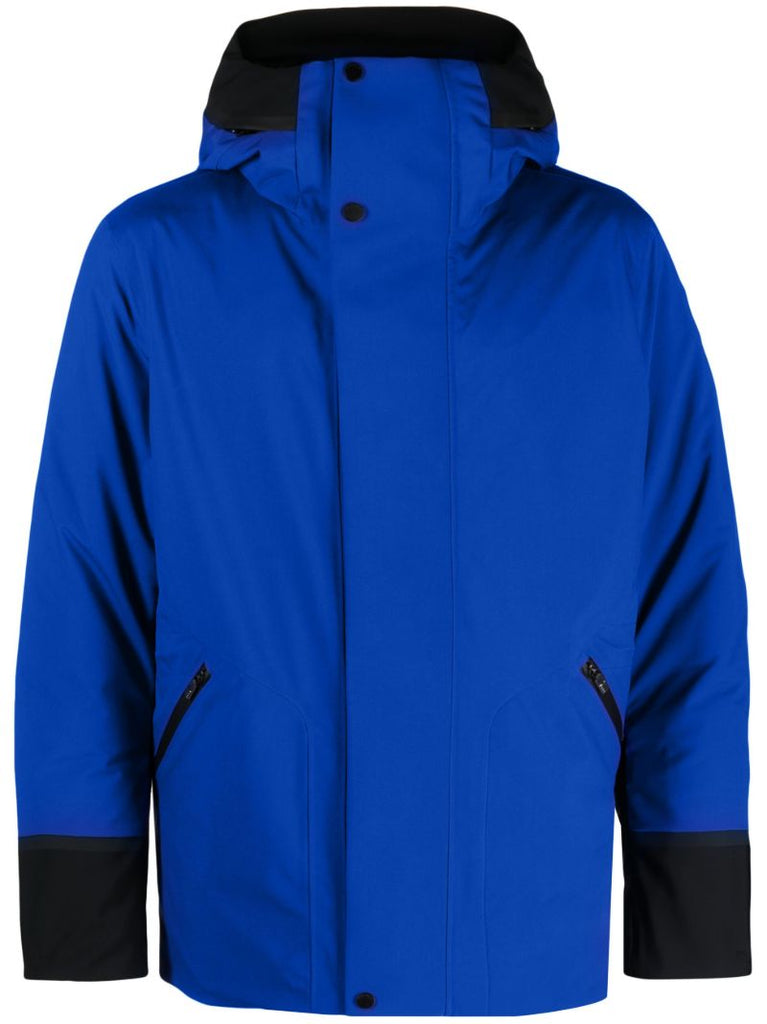 Blue Lyor Hooded Ski Coat