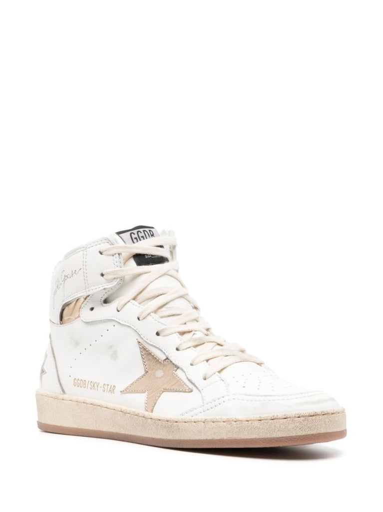White Sky-star Leather Sneakers