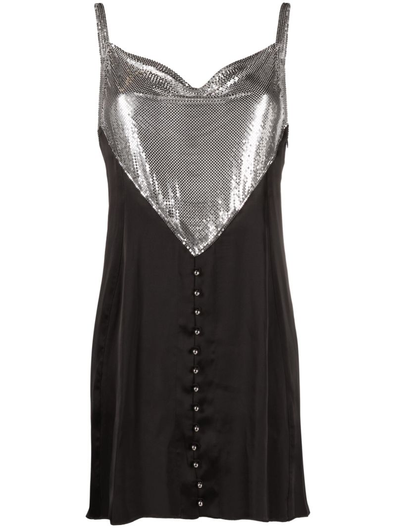 Black Chainmail Slip Dress