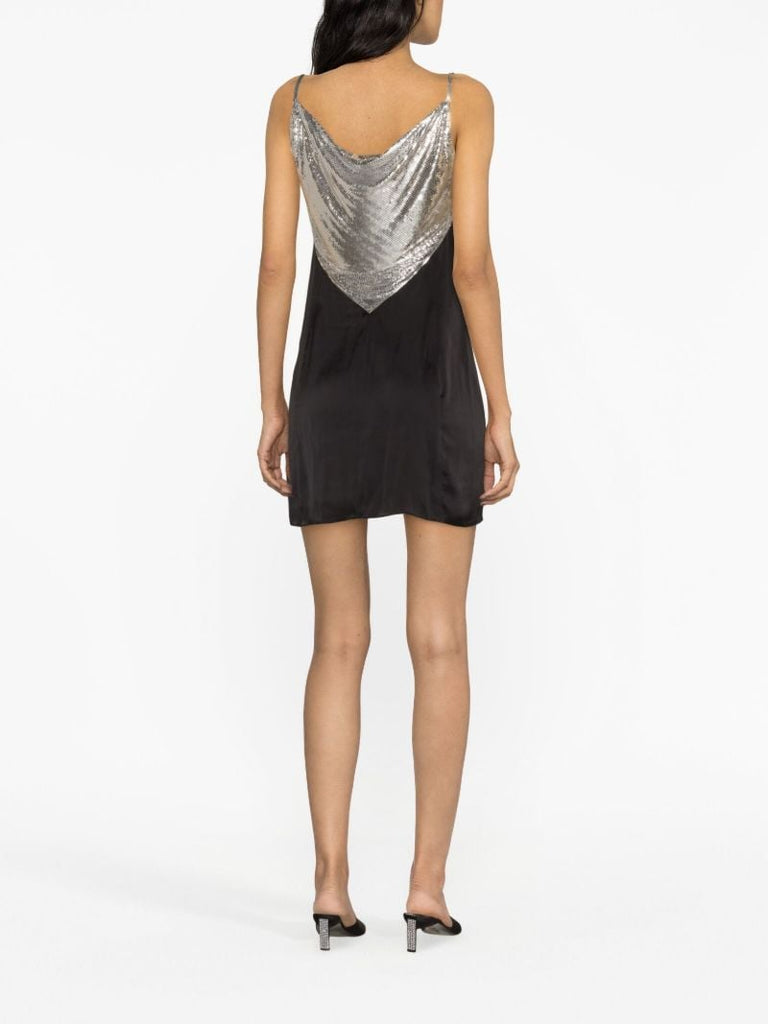 Black Chainmail Slip Dress