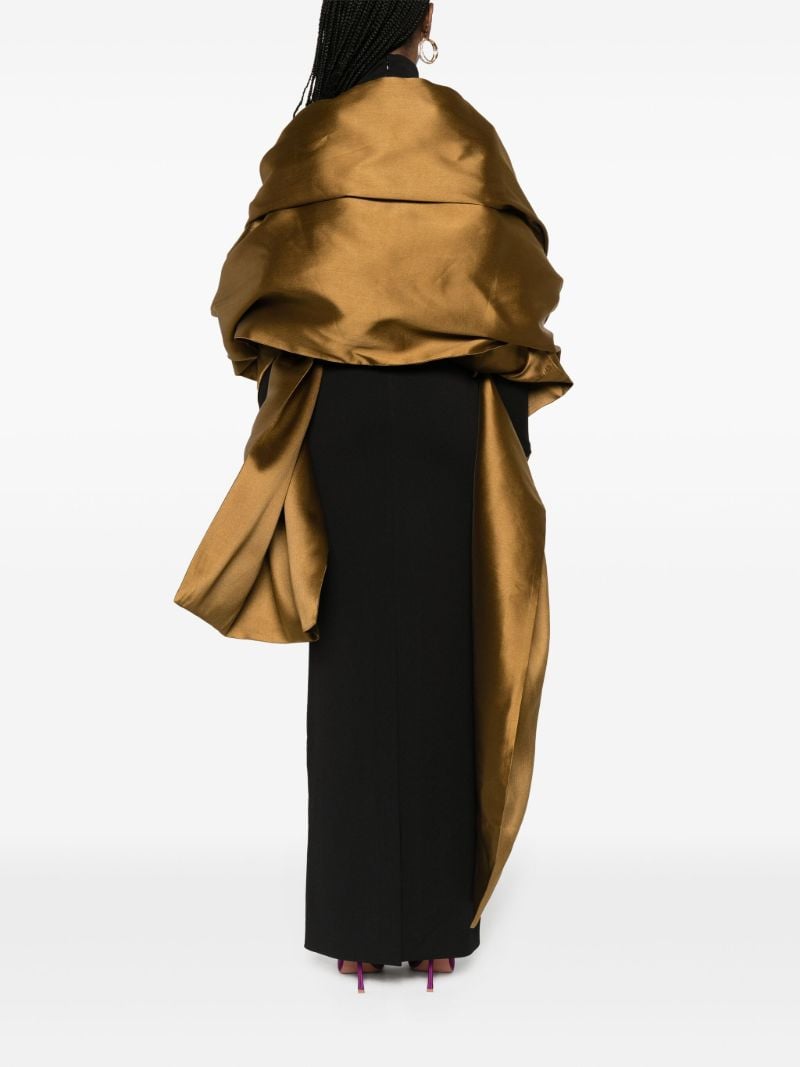 Black Lyana Shawl Maxi Dress