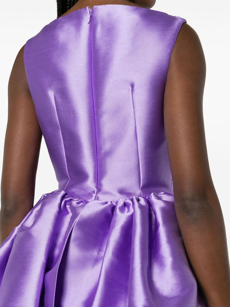 Purple Alda Peplum Maxi Dress