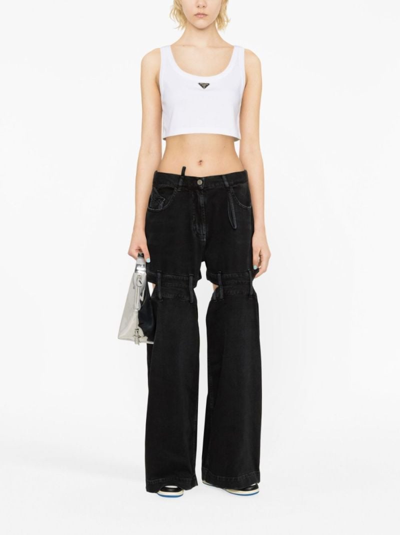Black Ashton Deconstructed Jeans